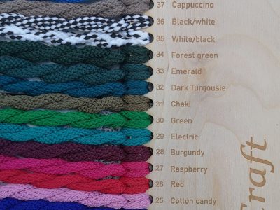 Polyester cord color palette 2