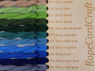 Polyester cord color palette shiny 1